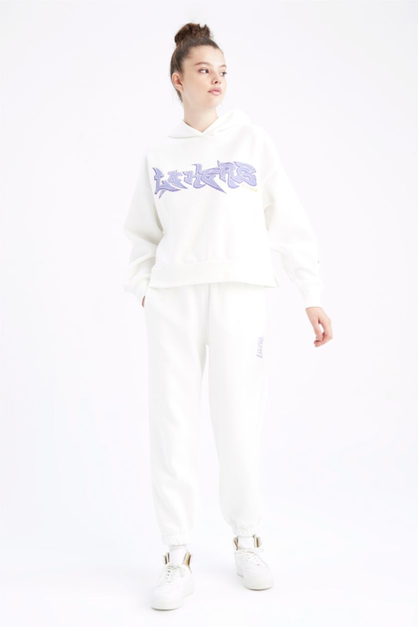 FEMME Écru Pantalon Coupe standard DeFactoFit Memphis Grizzlies