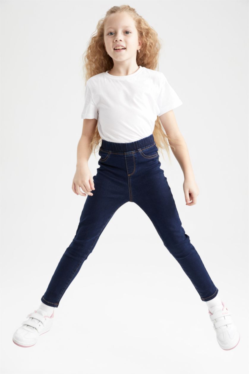GIRLS & TEENS Dark Blue Girl Skinny Pants