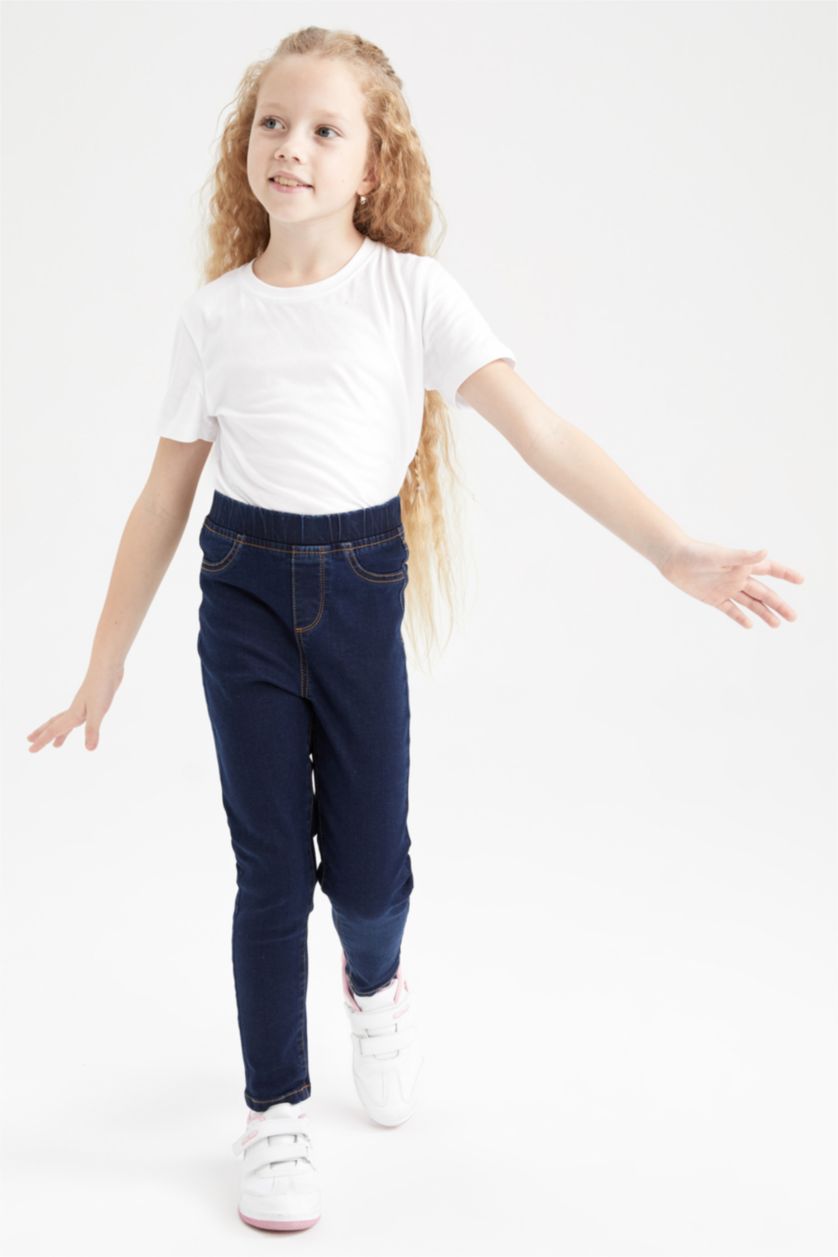 GIRLS & TEENS Dark Blue Girl Skinny Pants