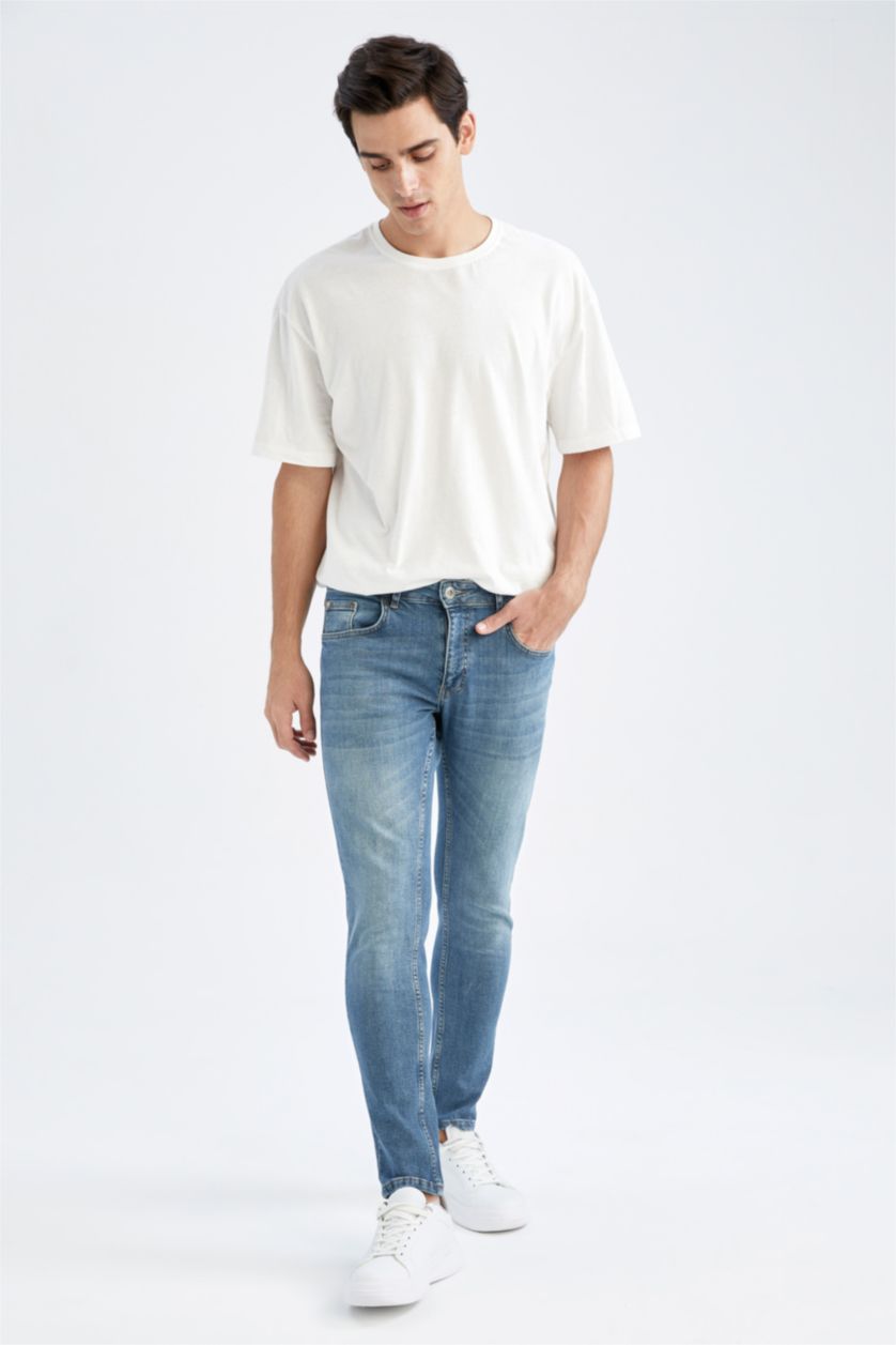 MAN Light Green Slim Fit Trousers