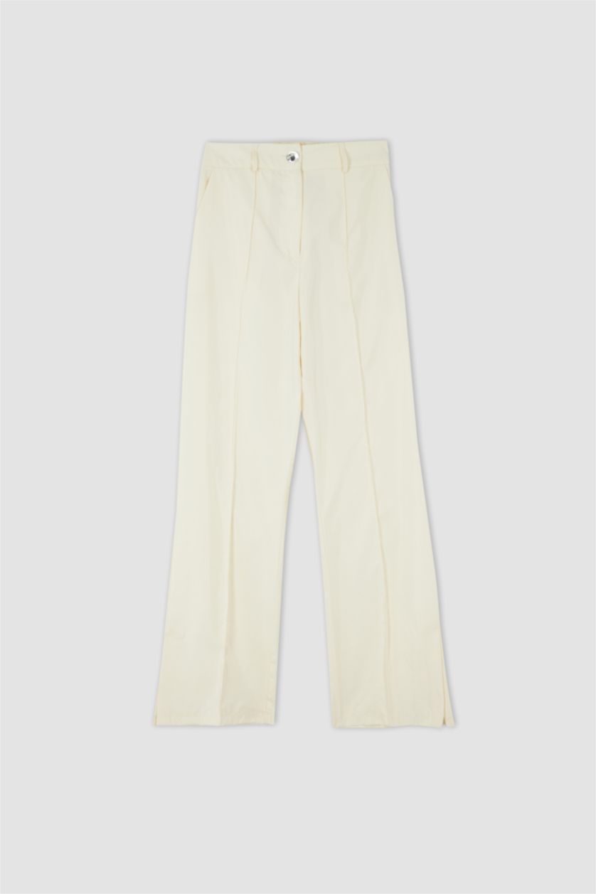 FEMME Beige Pantalon Palazzo Touché Privé X Defacto