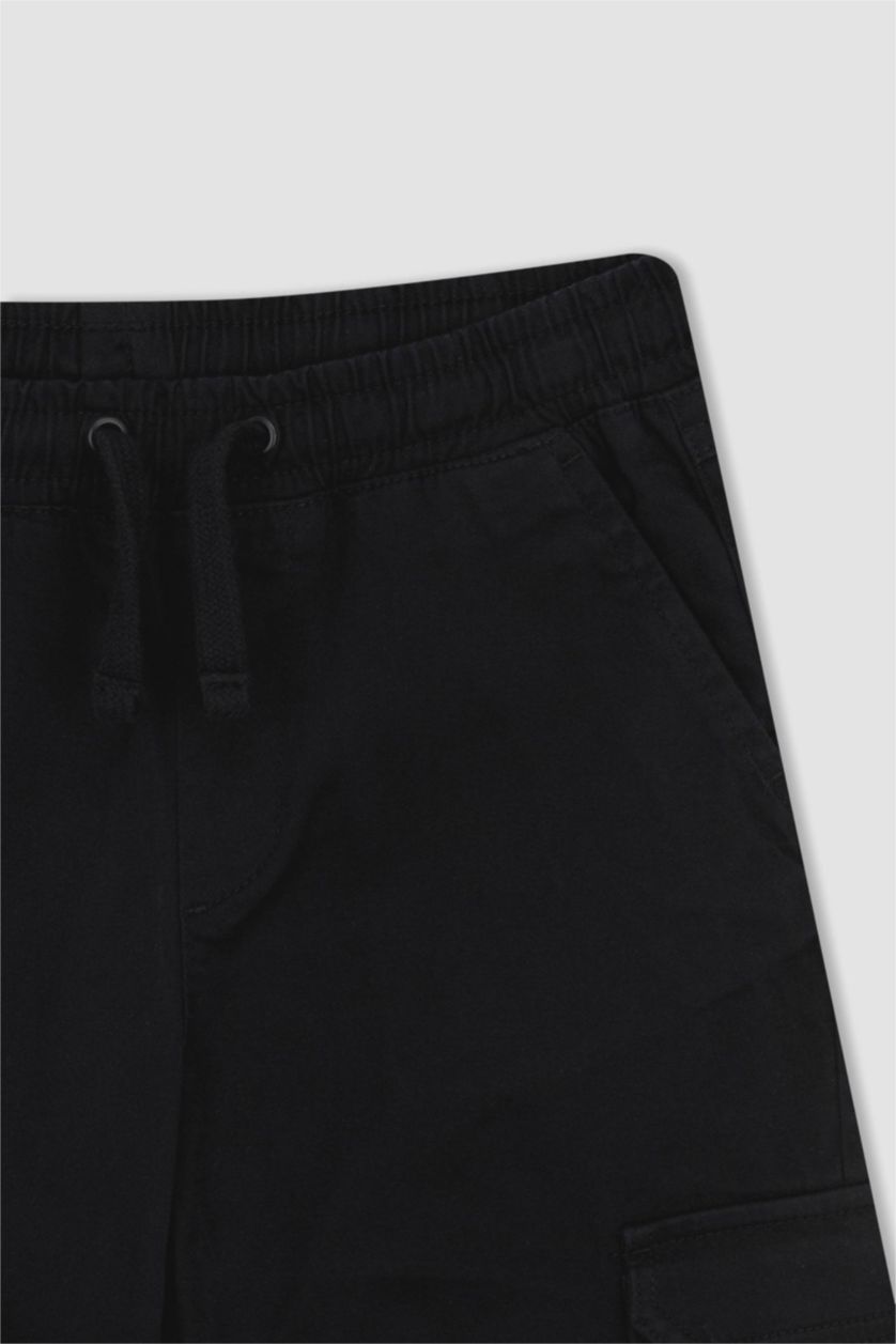 BOYS & TEENS Black بنطلون جبردين كارجو جوجر