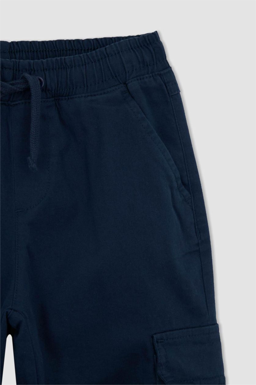 BOYS & TEENS Indigo Boy Cargo Jogger Gabardine Trousers