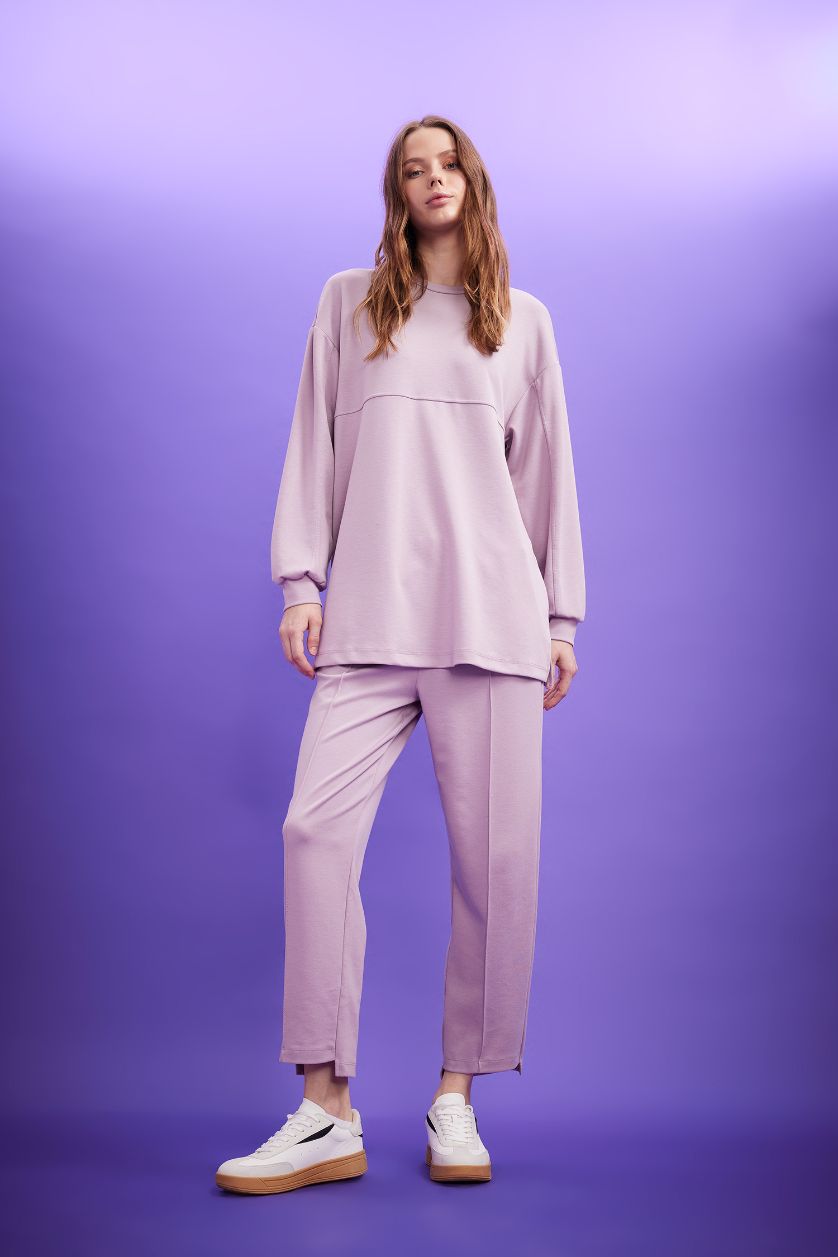 WOMAN Light Rose Carrot Fit Sweatpants