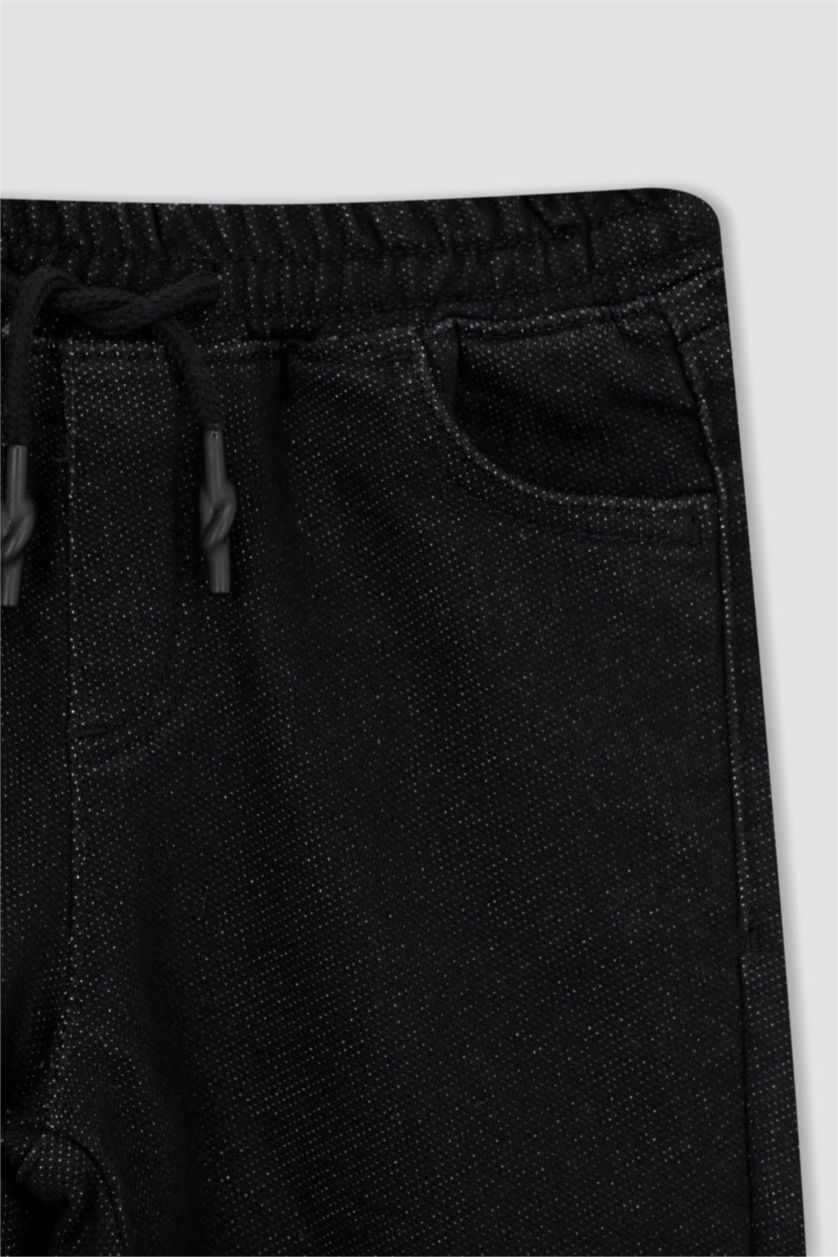 أولاد أسود بنطلون جينز ولادي جوجر بحافة مطاطية