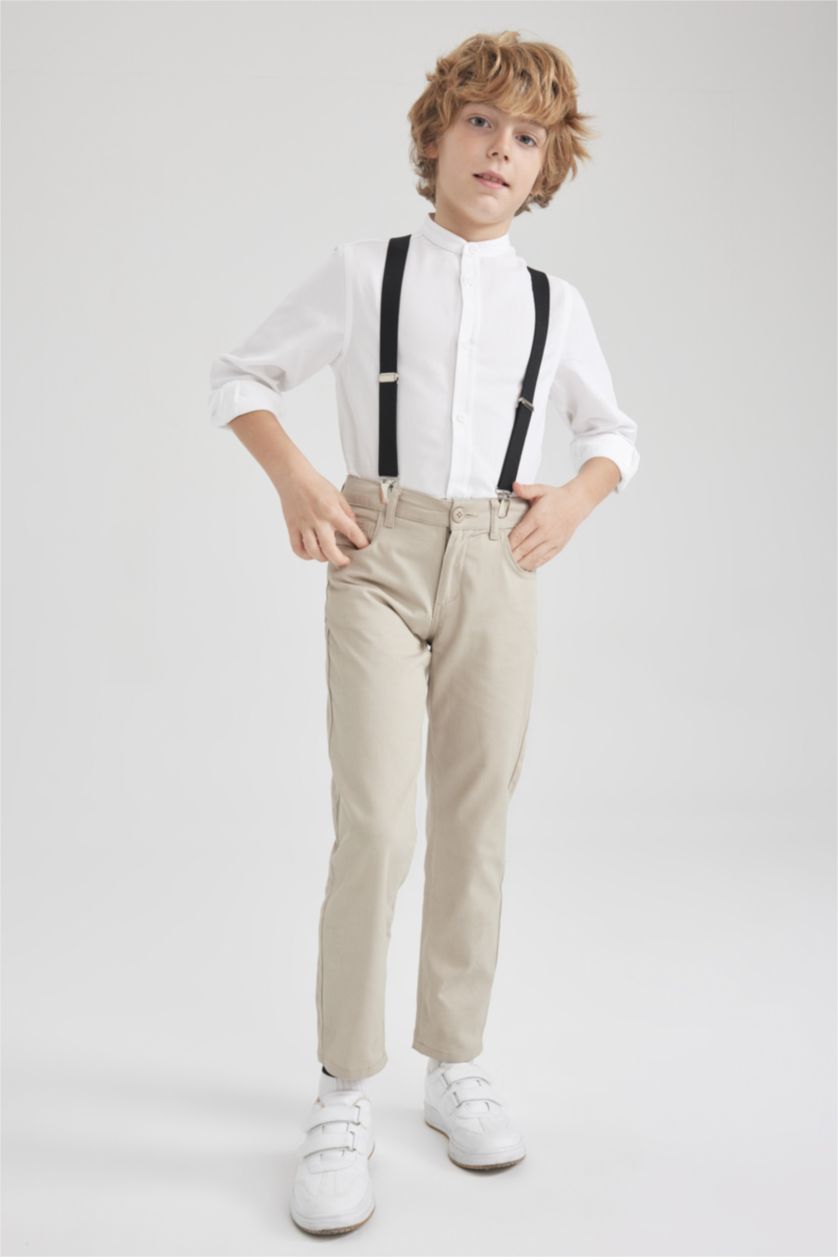 BOYS & TEENS Stone Boy Gabardine Trousers