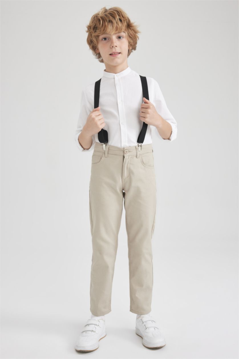 BOYS & TEENS Stone Boy Gabardine Trousers
