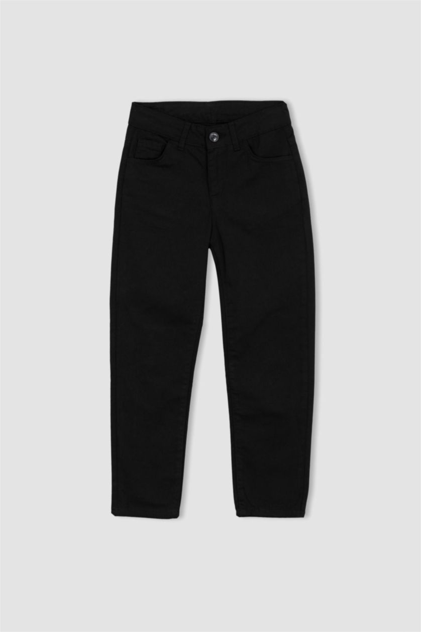 Boys & Teens Black Boy Gabardine Trousers
