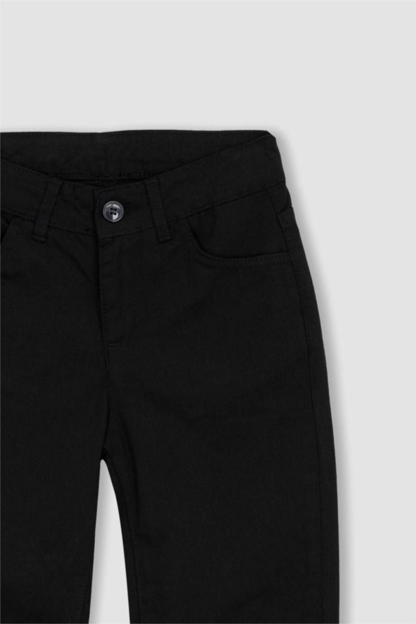 Boys & Teens Black Boy Gabardine Trousers