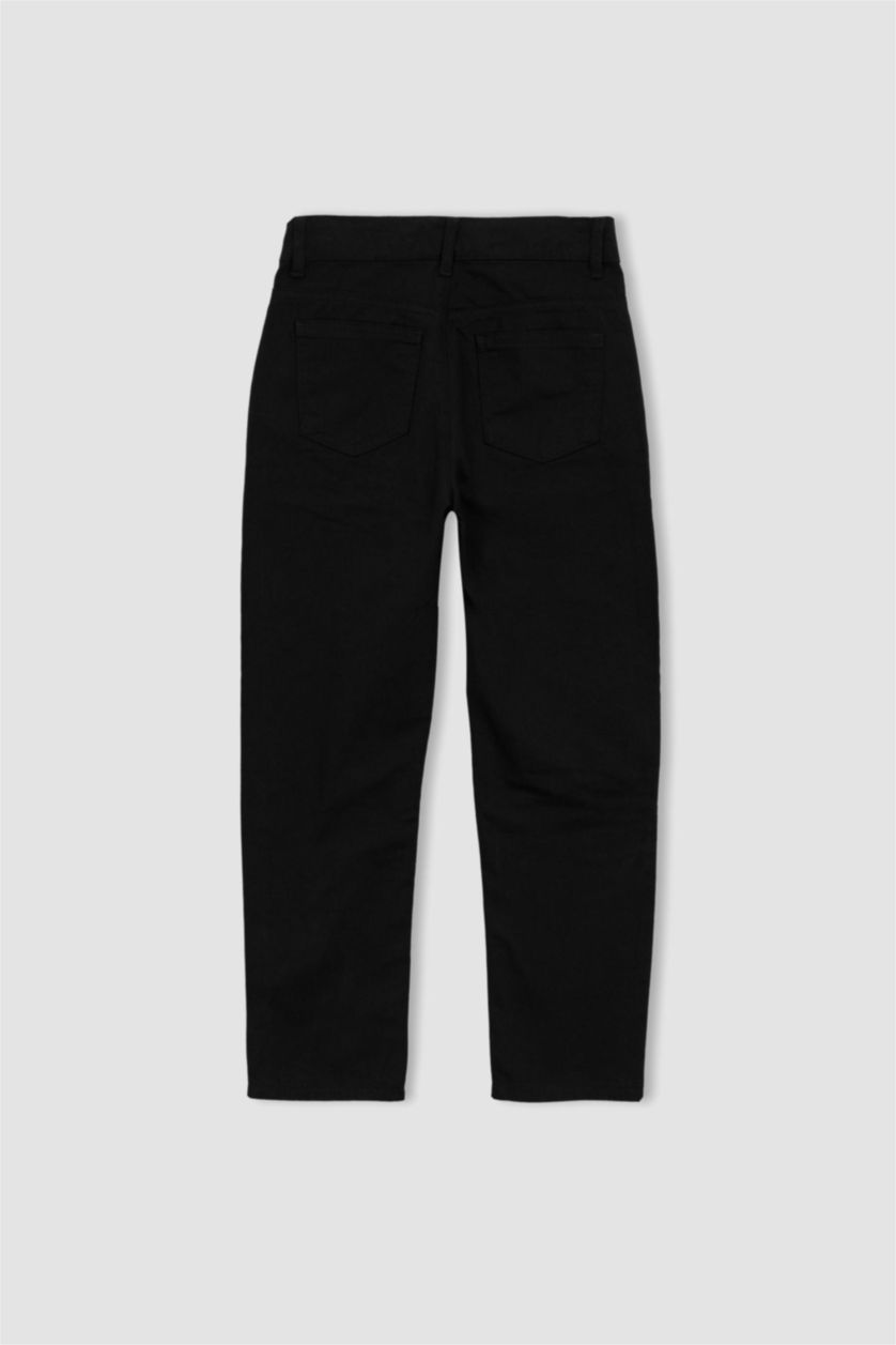 Boys & Teens Black Boy Gabardine Trousers