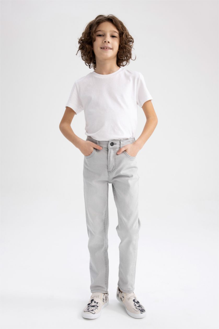BOYS & TEENS Light Grey Boy Slim Fit Jeans