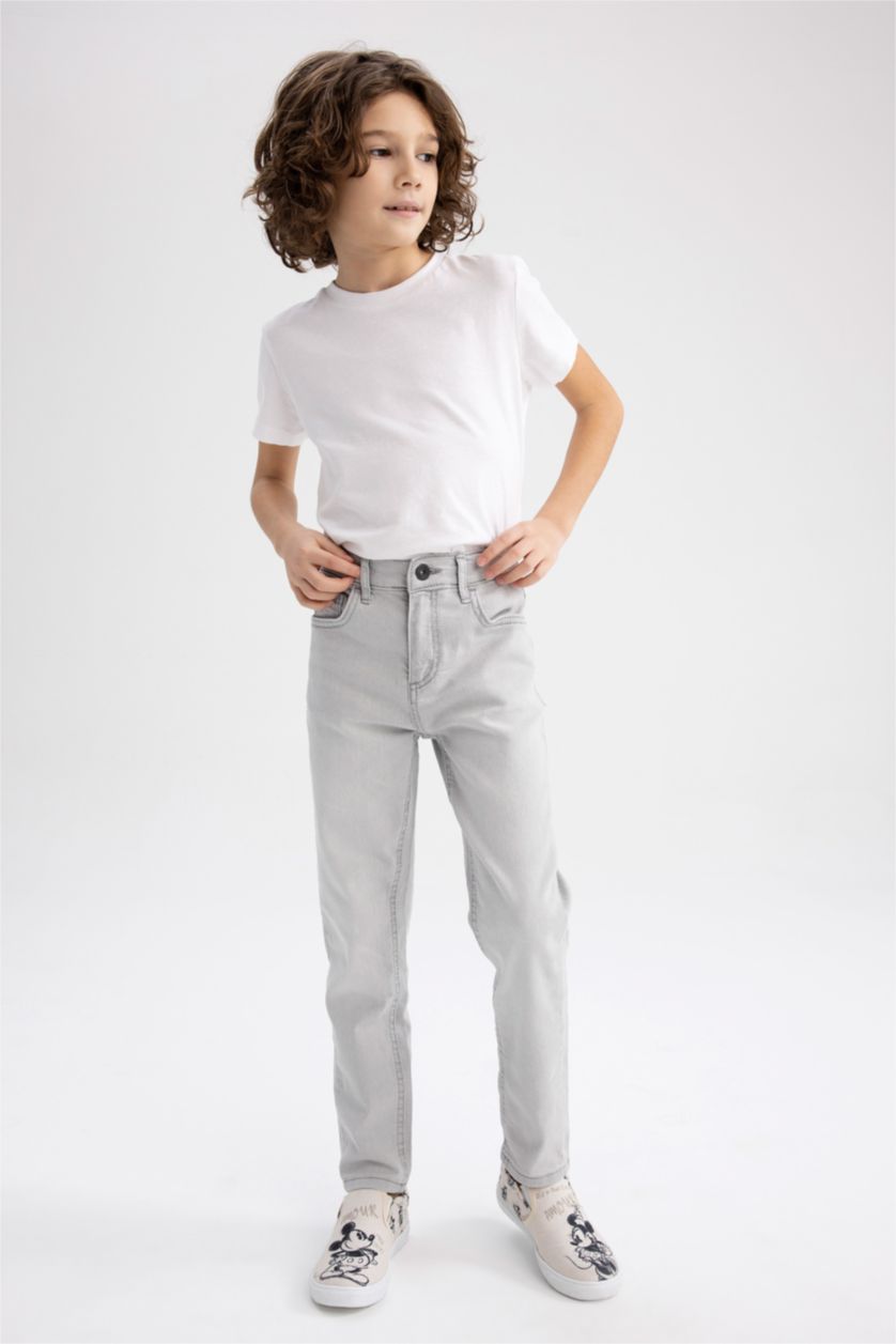 BOYS & TEENS Light Grey Boy Slim Fit Jeans