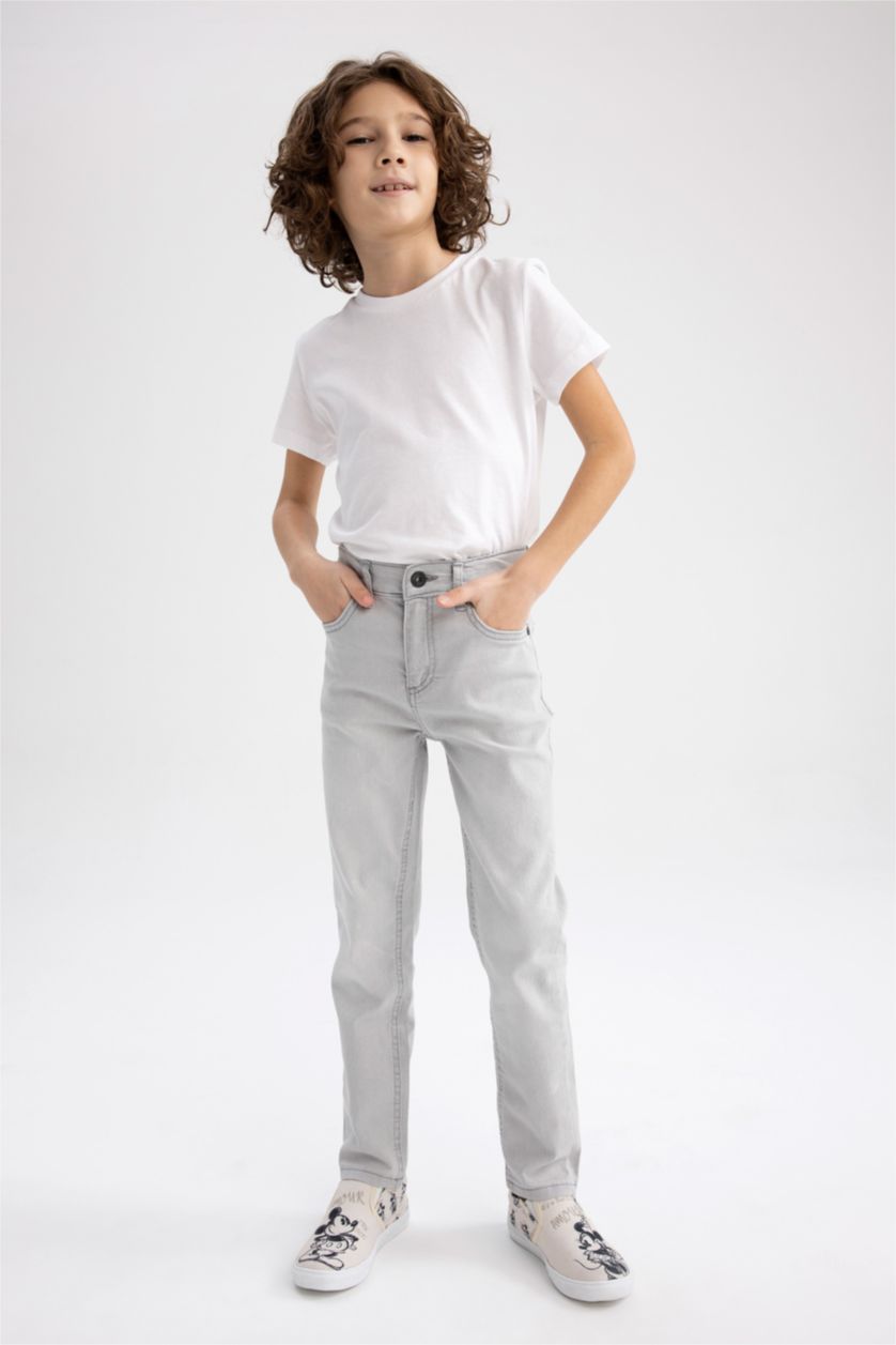 BOYS & TEENS Light Grey Boy Slim Fit Jeans