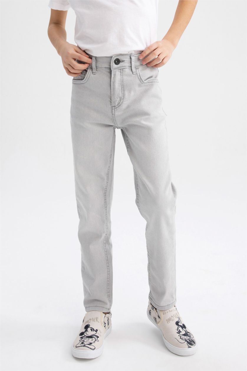 BOYS & TEENS Light Grey Boy Slim Fit Jeans