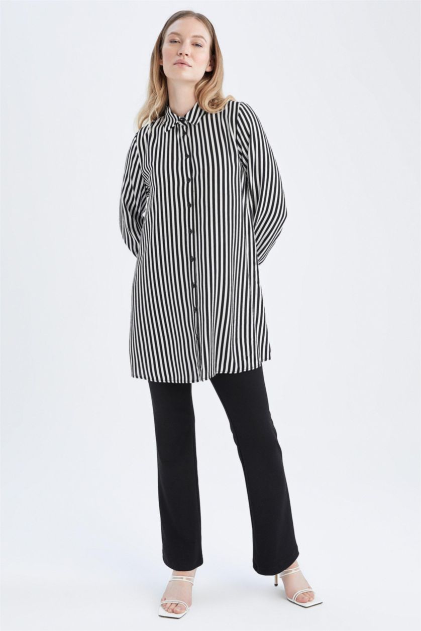 حريمي أسود بنطلون شارلستون كريب