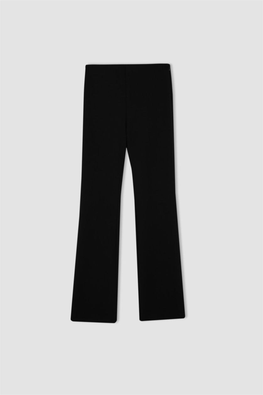 حريمي أسود بنطلون شارلستون كريب