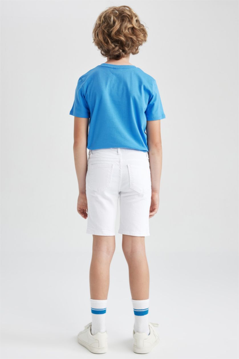 BOYS & TEENS White Boys Jean Sustainable Shorts