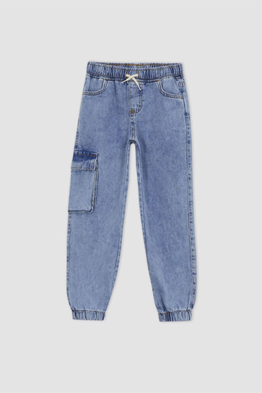 Мальчики и подростки Светло-синий Джинсы карго для мальчиков