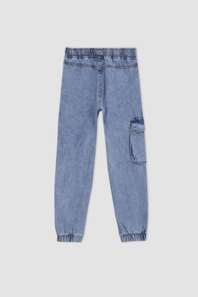 Мальчики и подростки Светло-синий Джинсы карго для мальчиков