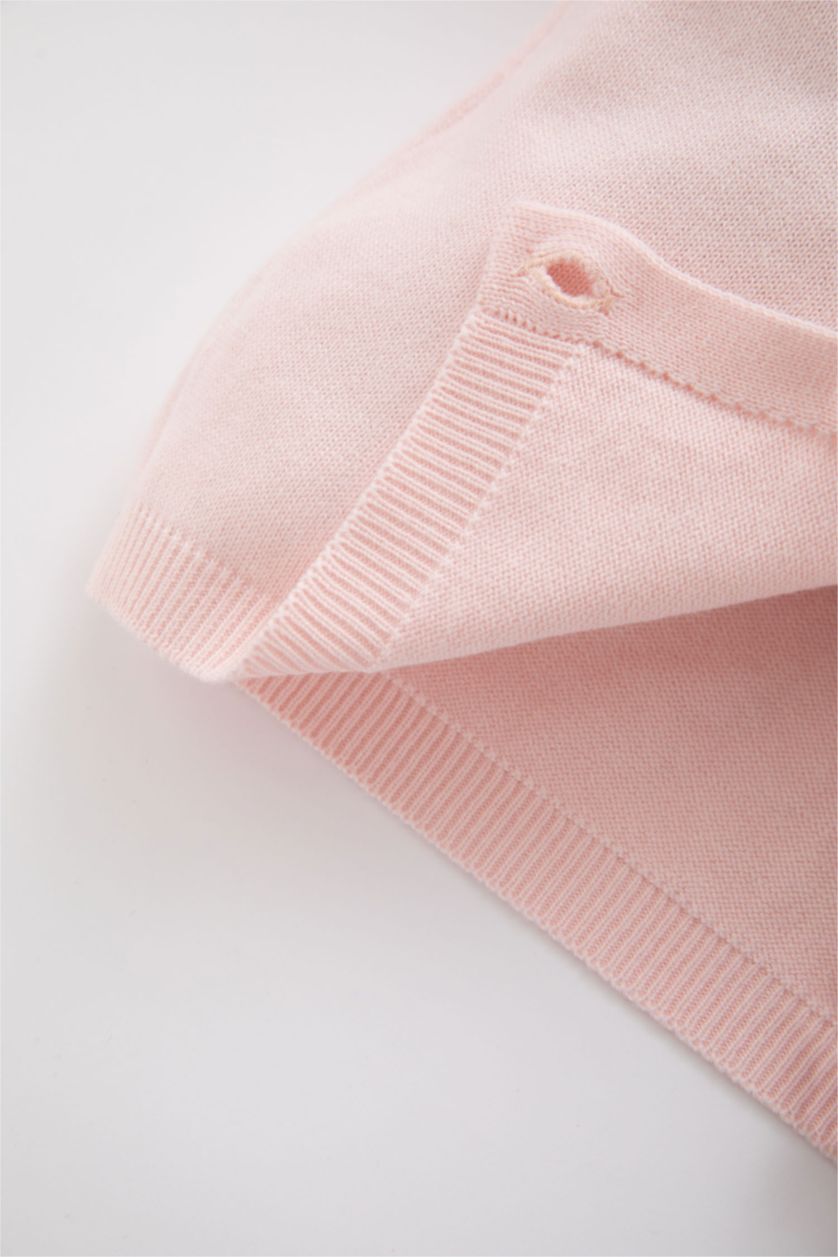 BÉBÉ FILLE Rose Clair Cardigan Fleuri À Col Rond Bébé Fille
