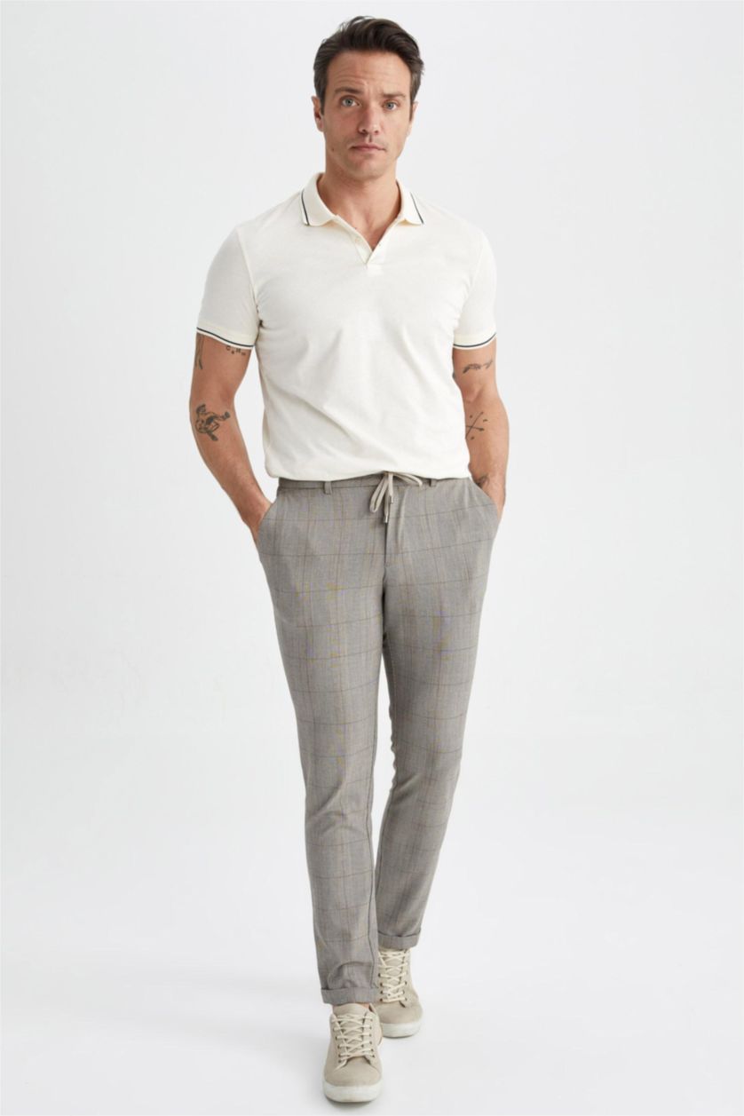 MAN Ecru Modern Fit Short Sleeve Polo T-Shirt