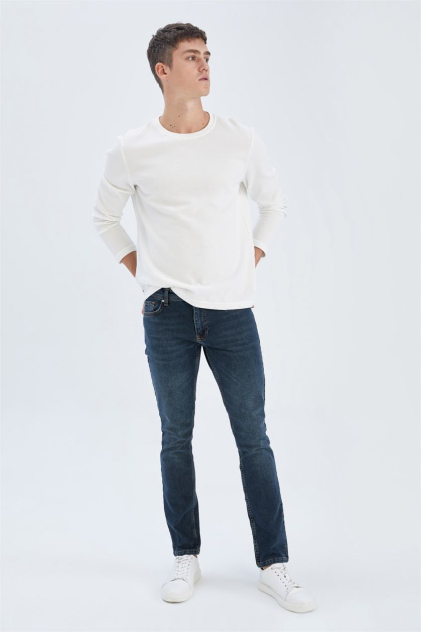 HOMME Vert Foncé Pantalon PEDRO - Coupe slim en jean