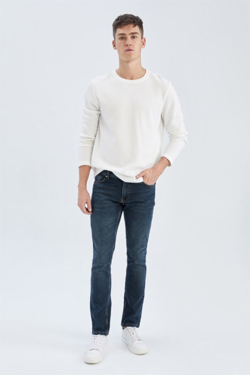 HOMME Vert Foncé Pantalon PEDRO - Coupe slim en jean