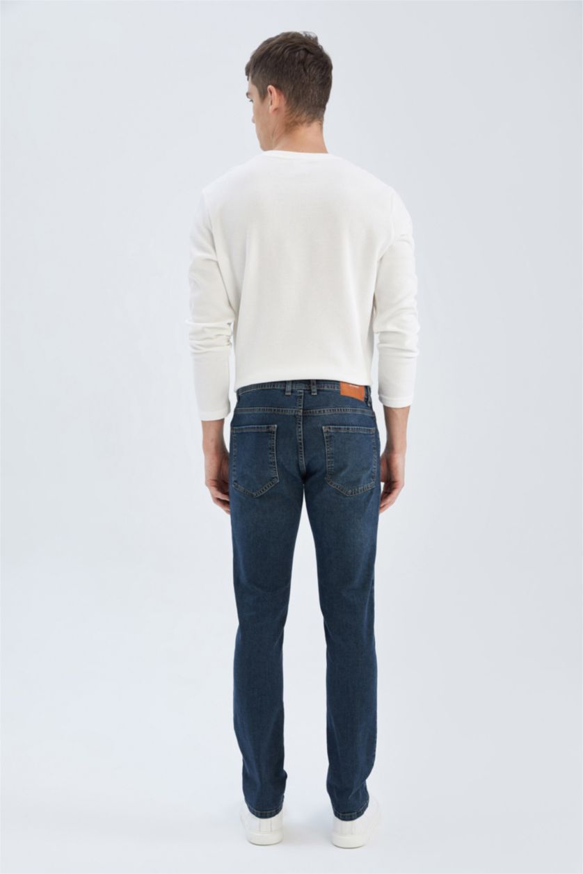 HOMME Vert Foncé Pantalon PEDRO - Coupe slim en jean
