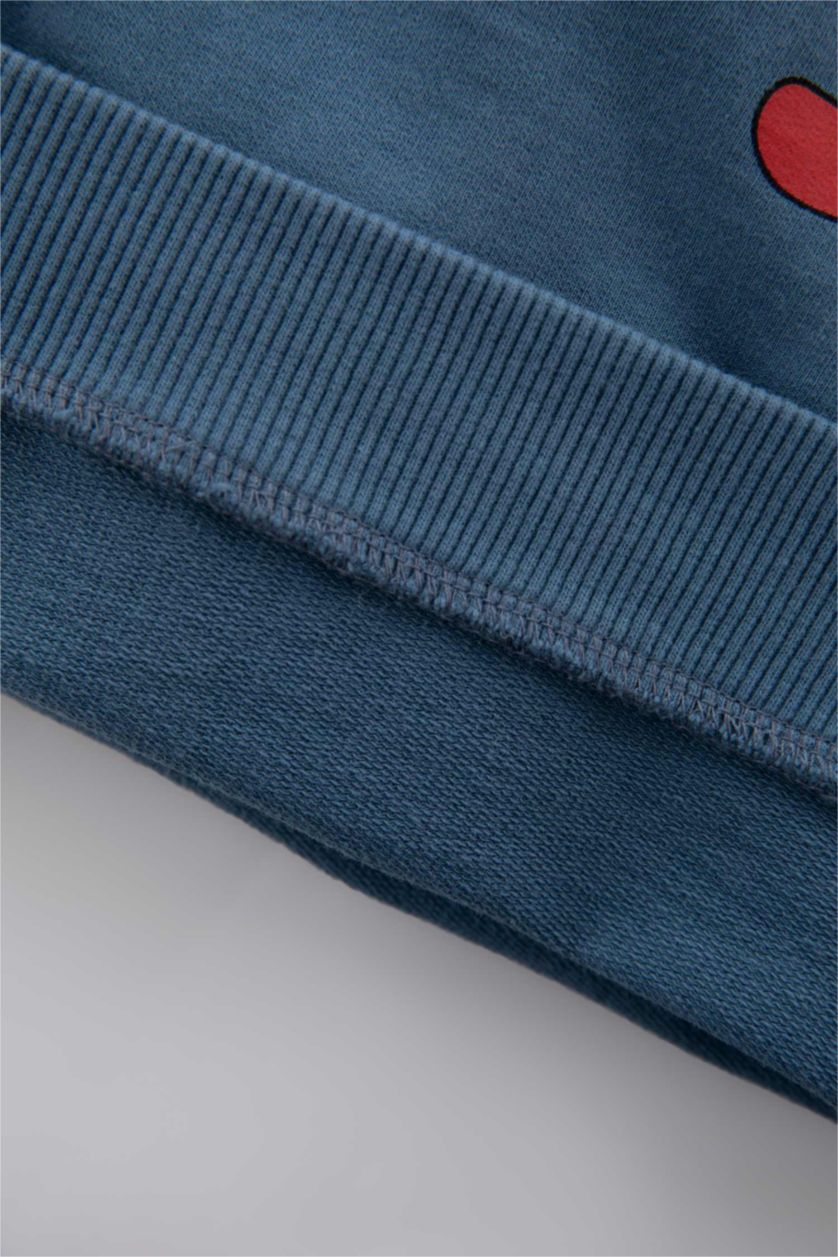 BABY BOY Blue Baby Boy Slogan Printed Sweatshirt Fabric 2-Pack