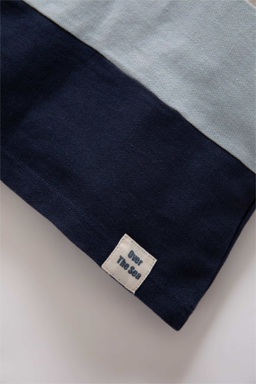 BÉBÉ GARÇON Indigo Polo à manches courtes Piquer Bloc De Couleur BéBé Garçon