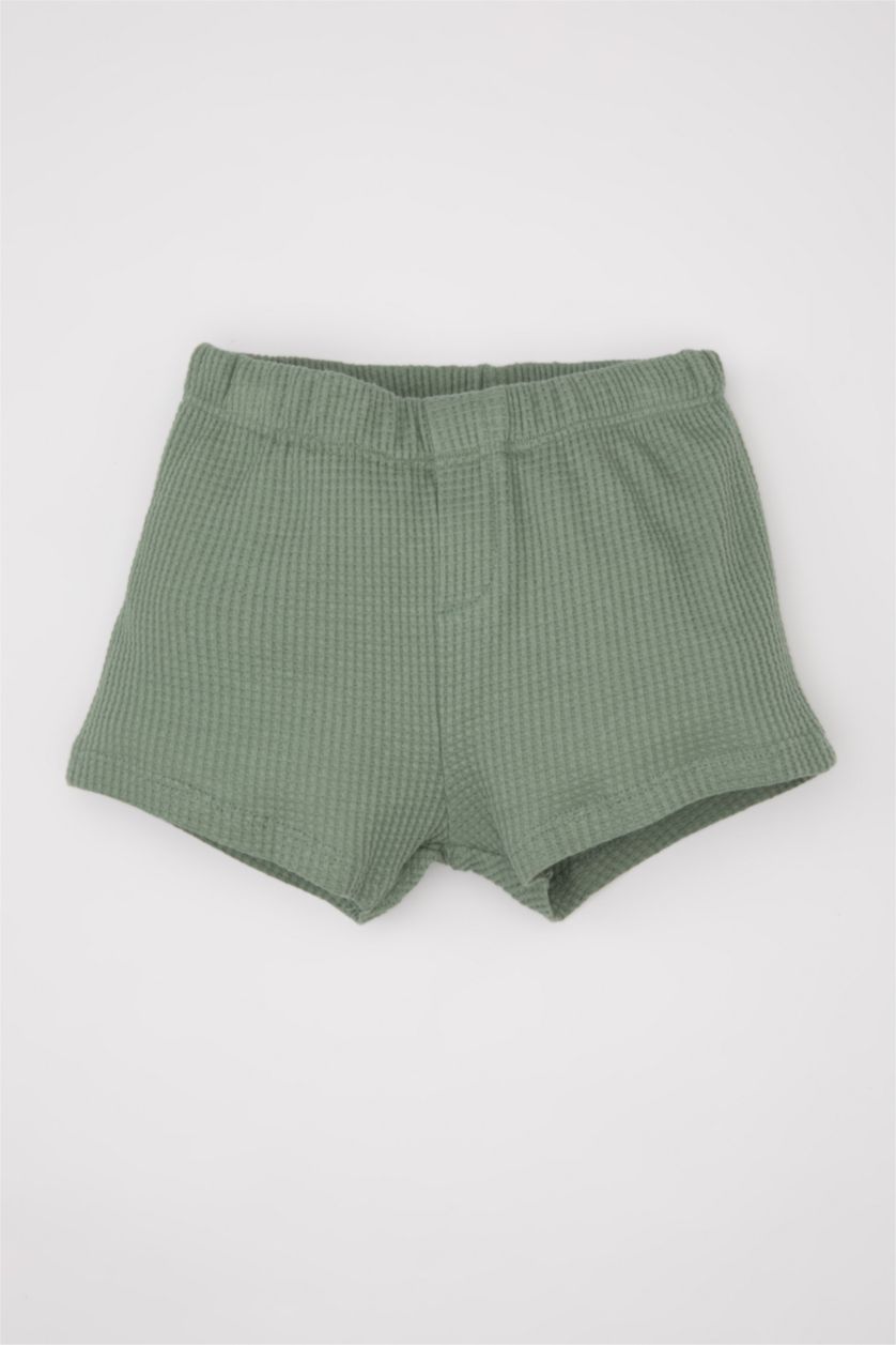 BABY BOY Ecru Baby Boy Printed Short Sleeve T-Shirt Shorts 2-Pack Set