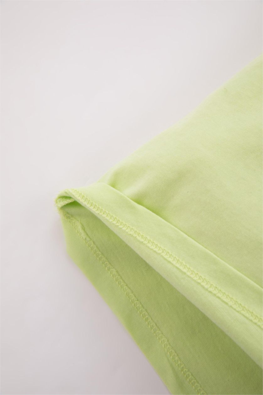 مولود ذكر نيلي فاتح أندر شيرت قصة عادية بدون أكمام - قطعتين