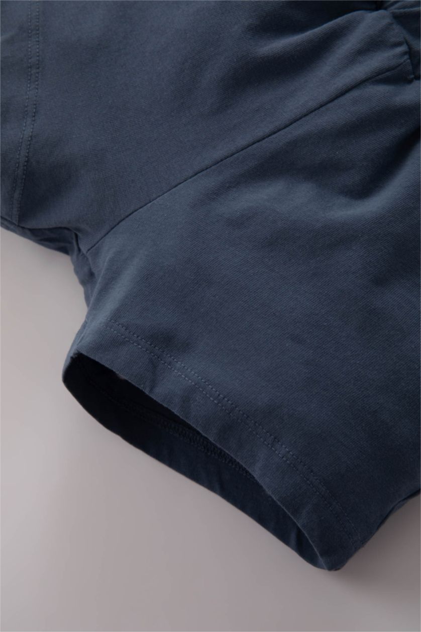 BÉBÉ GARÇON Indigo Clair Lot De 2 Shorts Bébé Garçon En Coton Peigné