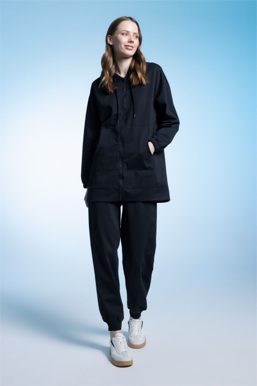 WOMAN Black Relax Fit Jogger Sweatpants