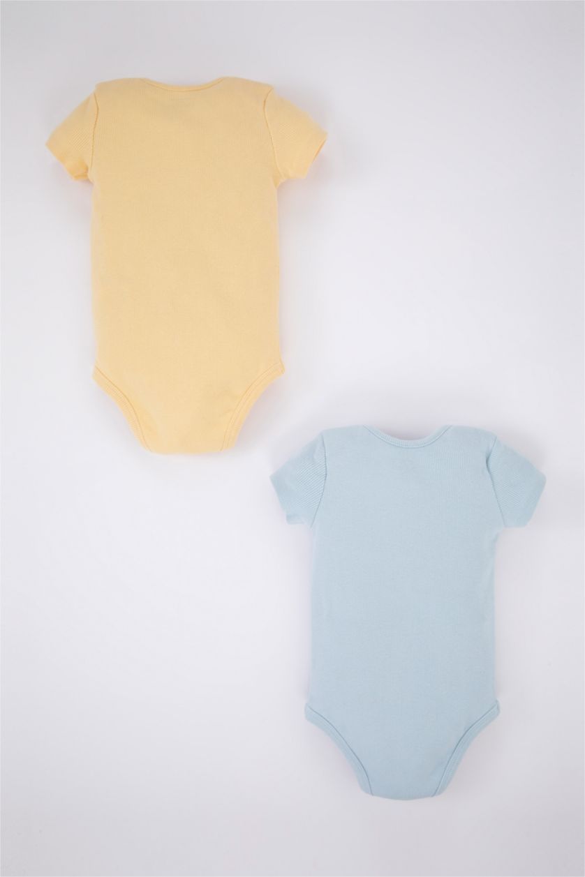 Малыши мальчики Светло-желтый Боди с коротким рукавом для малышей мальчиков, 2 пары