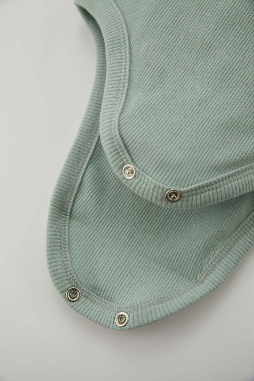 BABY BOY Mint 2 piece Regular Fit Crew Neck Embroidered Set