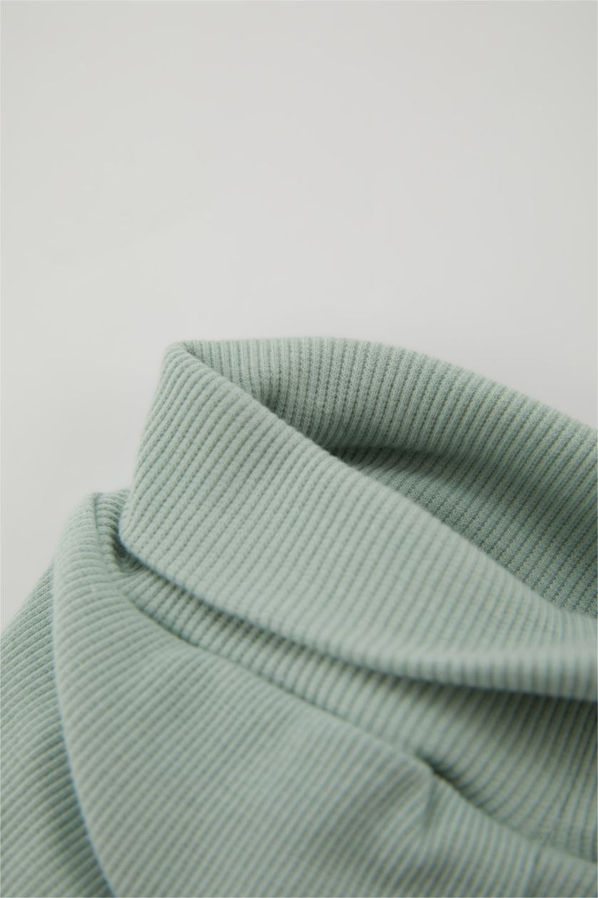 BABY BOY Mint 2 piece Regular Fit Crew Neck Embroidered Set