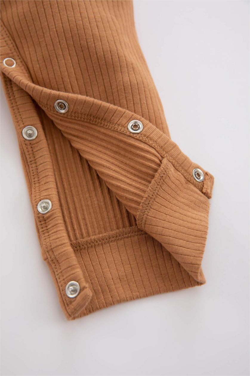 BABY BOY Camel Baby Boy Newborn Ribbed Camisole Jumpsuit