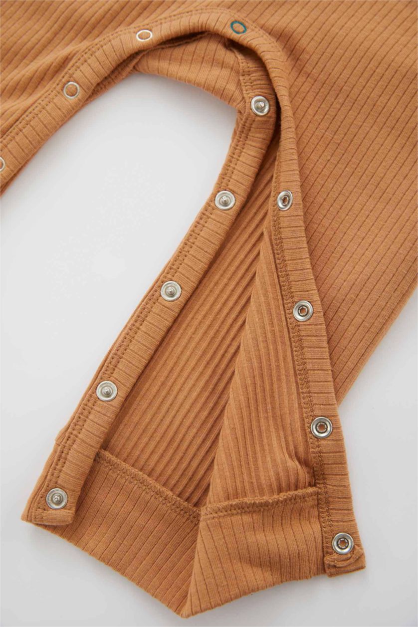 BABY BOY Camel Baby Boy Newborn Ribbed Camisole Jumpsuit