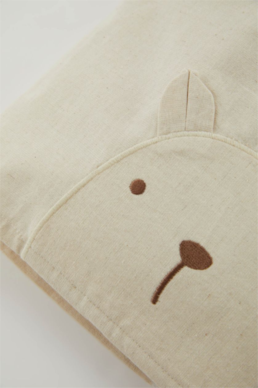 BABY GIRL Beige Baby Boy Short Sleeve Linen T-Shirt Shorts 2 Piece Set