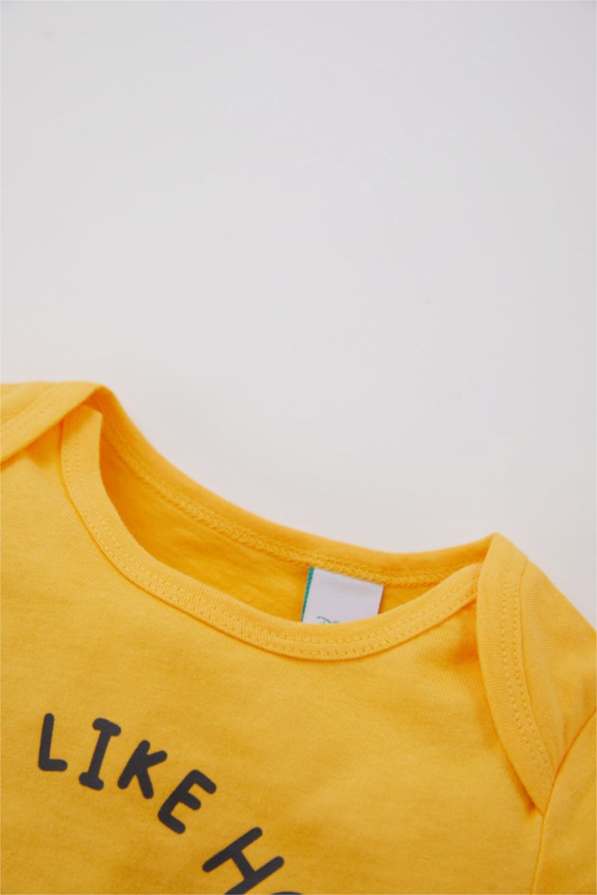 BABY BOY Yellow Baby Boy Disney Winnie The Pooh Licensed Combed Cotton 2-Pack Jumpsuit