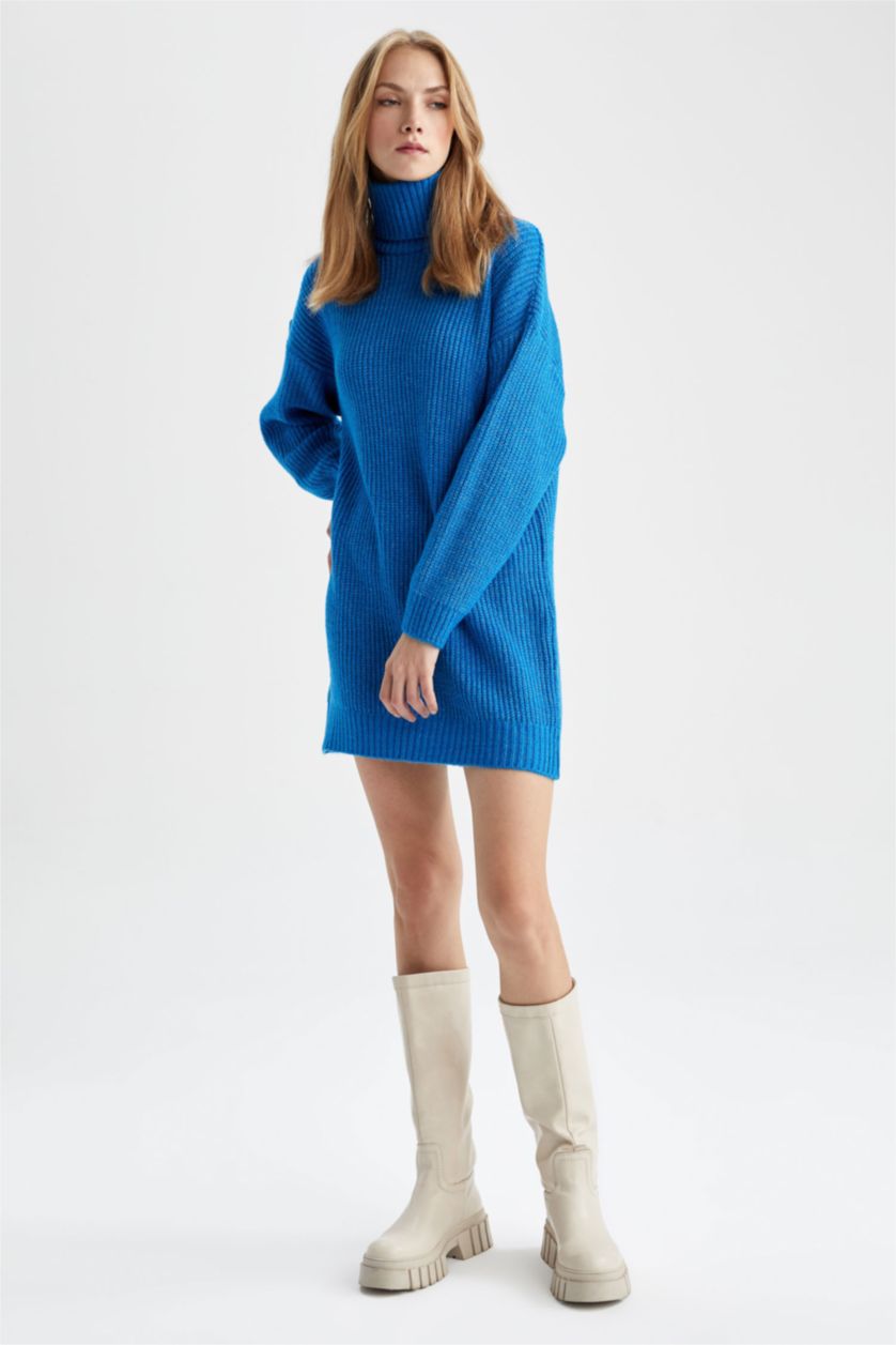 نساء أزرق Thessaloniki Fabric Dress