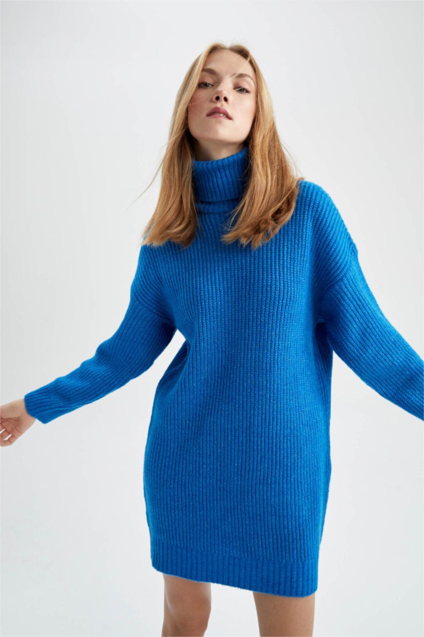 نساء أزرق Thessaloniki Fabric Dress