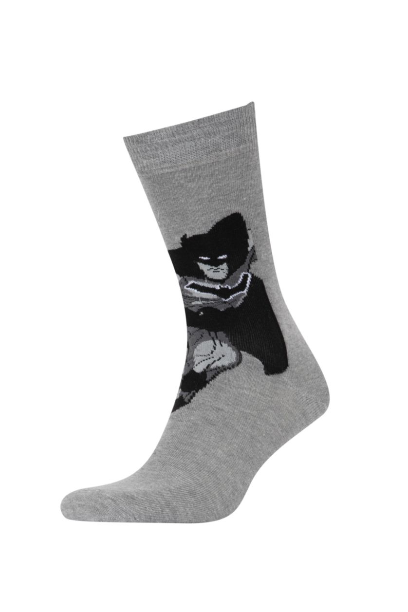 MAN MIXED Men Batman 2 Pack Cotton Long Socks