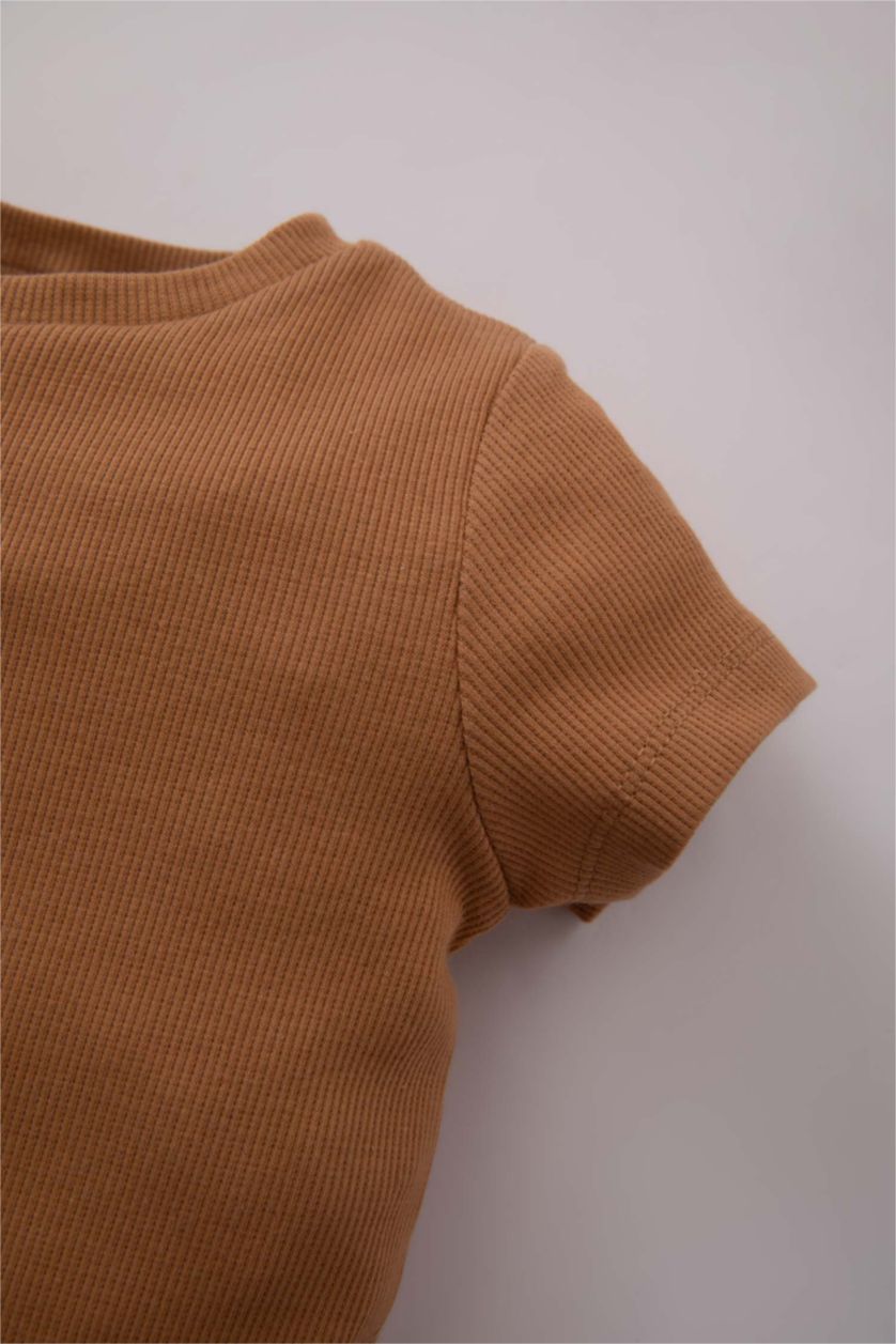 BABY GIRL Camel Baby Boy Animal Patterned Corduroy Camisole 2-Pack Jumpsuit