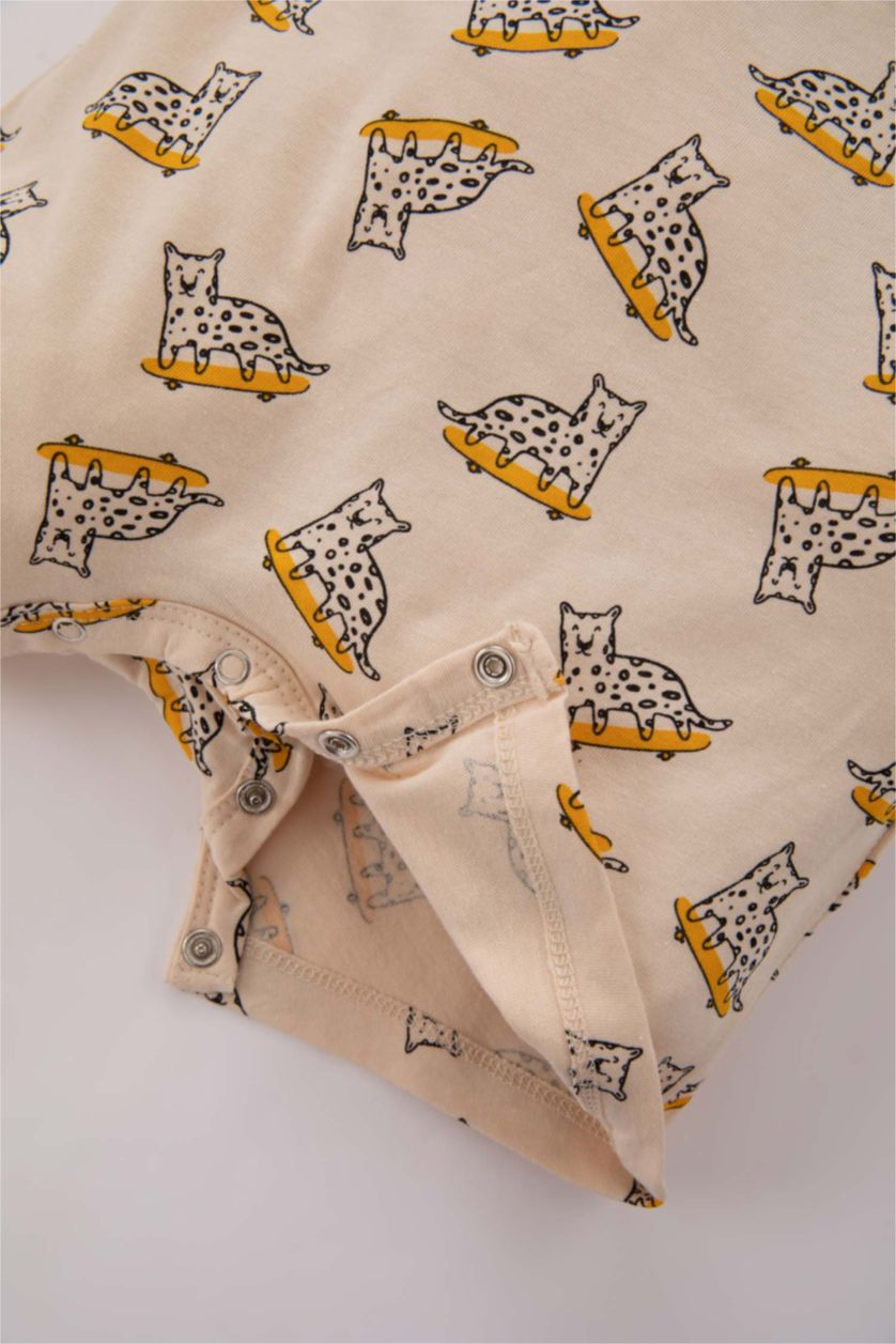 BABY GIRL Camel Baby Boy Animal Patterned Corduroy Camisole 2-Pack Jumpsuit