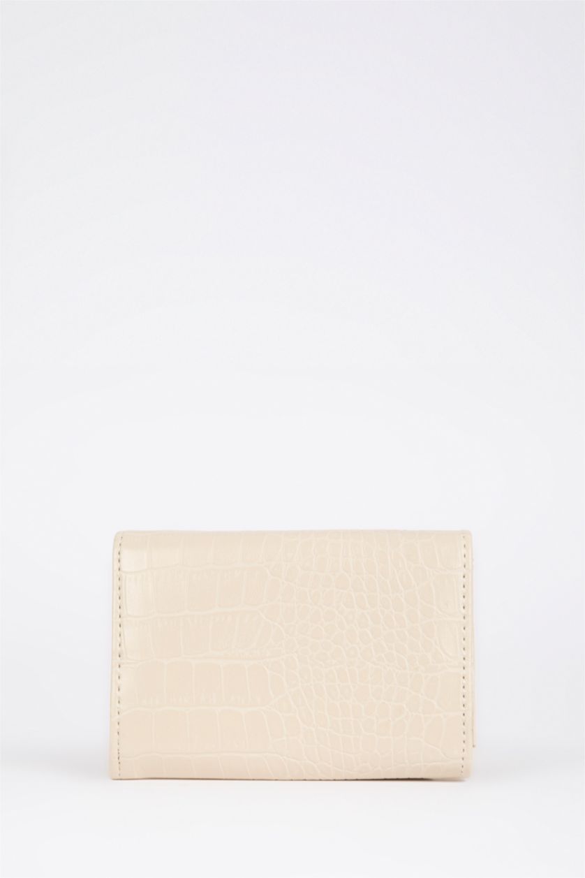 نساء بيج محفظة جلد صناعي