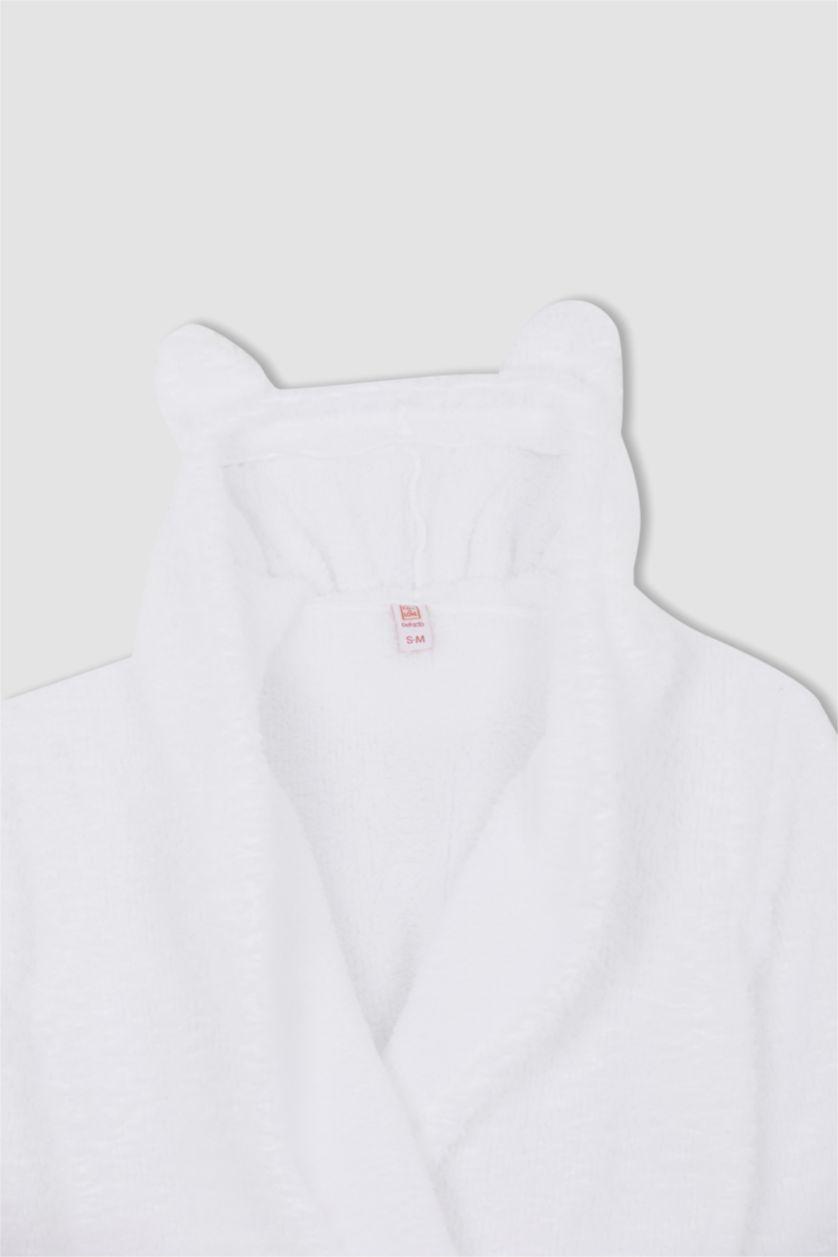 نساء اوف وايت روب النوم صوفي قصة مريحة لف Fall in Love من