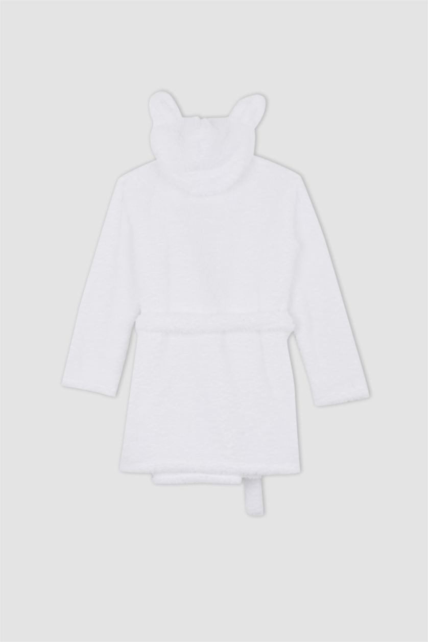 نساء اوف وايت روب النوم صوفي قصة مريحة لف Fall in Love من