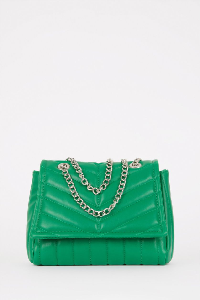 Әйелдерге Жасыл Әйелдерге полиуретан иық сөмкесі